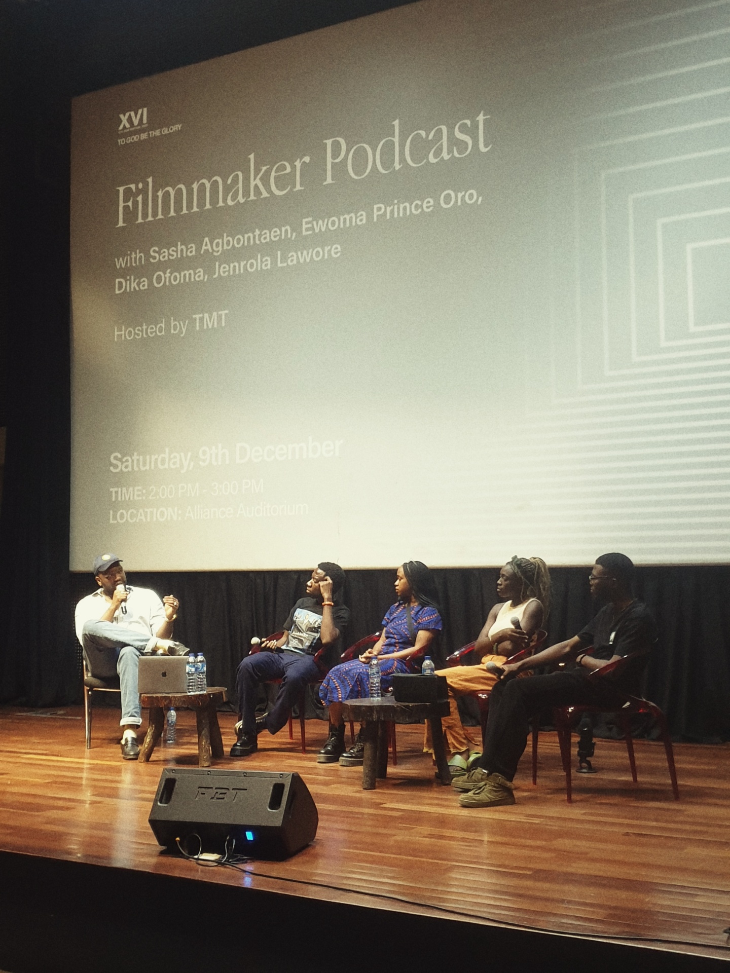Filmmaker podcast at Alliance Auditorium, S16 2023